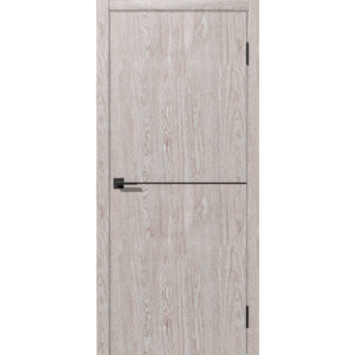 Дверь межкомнатная Дубрава Сибирь Галактика Комета Латте, глухое полотно, кромка, молдинг